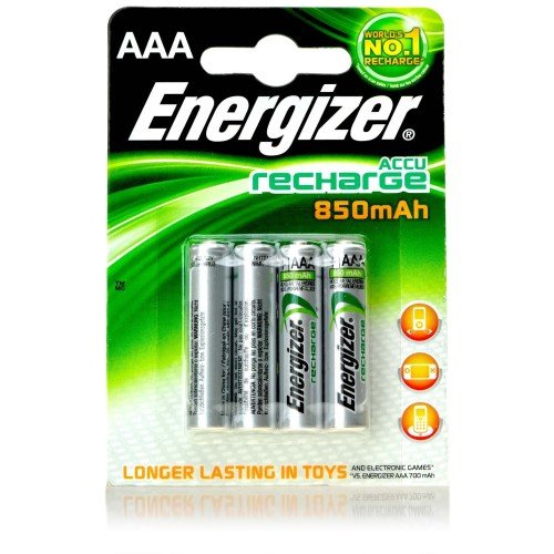 4 Rechargeable AAA energizer