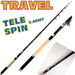 Fishing rod Travel Telespin Super Compact 10-40g