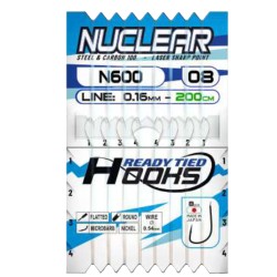 Colmic Nuclear N600 Hooks Tied with 200 cm 8 hooks