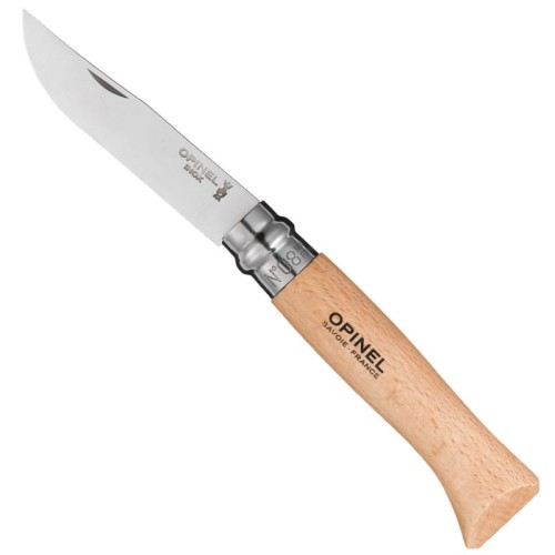 Opinel Knife Stainless Traditional beech handle all sizes Opinel