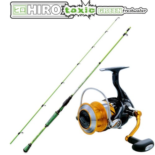 Spinning kits Nomura fishing rod + reel Daiwa Revros Hiro 210 cm 4000 Toxic FW Nomura