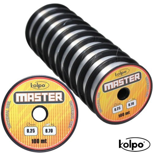 Líneas 100 mt de pesca bobinas conectadas Master Kolpo Kolpo