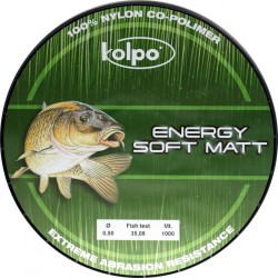 Pesca línea energía suave mate especial carpa Kolpo 1000mt