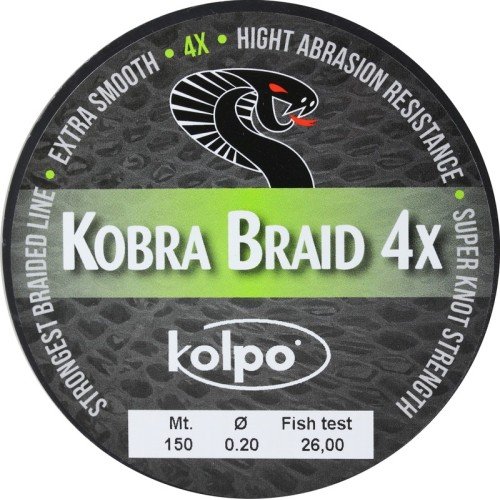 Braid Braid 4 Heads Kobra Kolpo 150 mt Kolpo