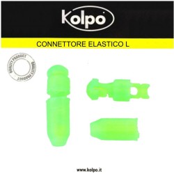 Conector elástico L Kolpo 2 piezas