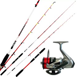 kolpo boat fishing kit for fishing rod concordia one + nanga reel + line