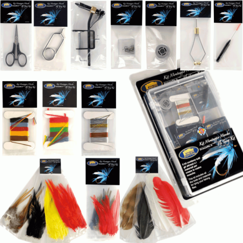 Kit de herramientas y materiales para la construcción de moscas Lineaeffe