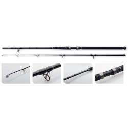 MADCAT Black Heavy Duty Catfish Fishing Rod 2 Sections 200-300 gr