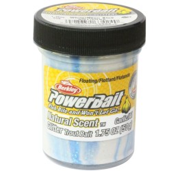 Berkley Powerbait Glitter Trout Bait Blanco Neón Azul Bateador para Trucha