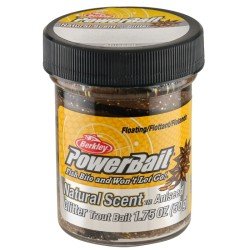 Berkley Powerbait Glitter Trout Bait Black Brown Anise Trout Batter