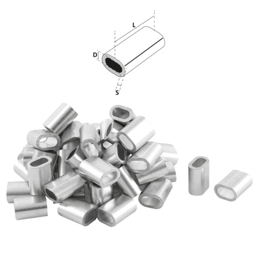 Tubos de aluminio para Montaje Cofffe y Palamiti 1000 pcs Sele