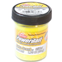 Berkley Powerbait Glitter Trout Bait Sanshine Yellow Batter para trucha