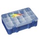 Kolpo Caja de accesorios de pesca artificial y pequeña 276 x 188 x 75 mm 15 compartimentos Kolpo