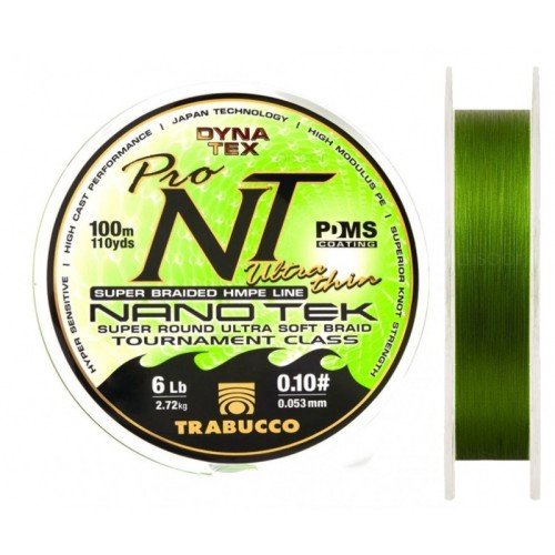 Ultra braid 100 mt Pro NT Area Spinning Trout Trabucco Equipment, fishing rods and fishing reels