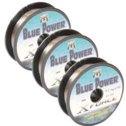Kit 3 Bobinas Blue Power Fishing Wire 100 mt 0.18 0.25